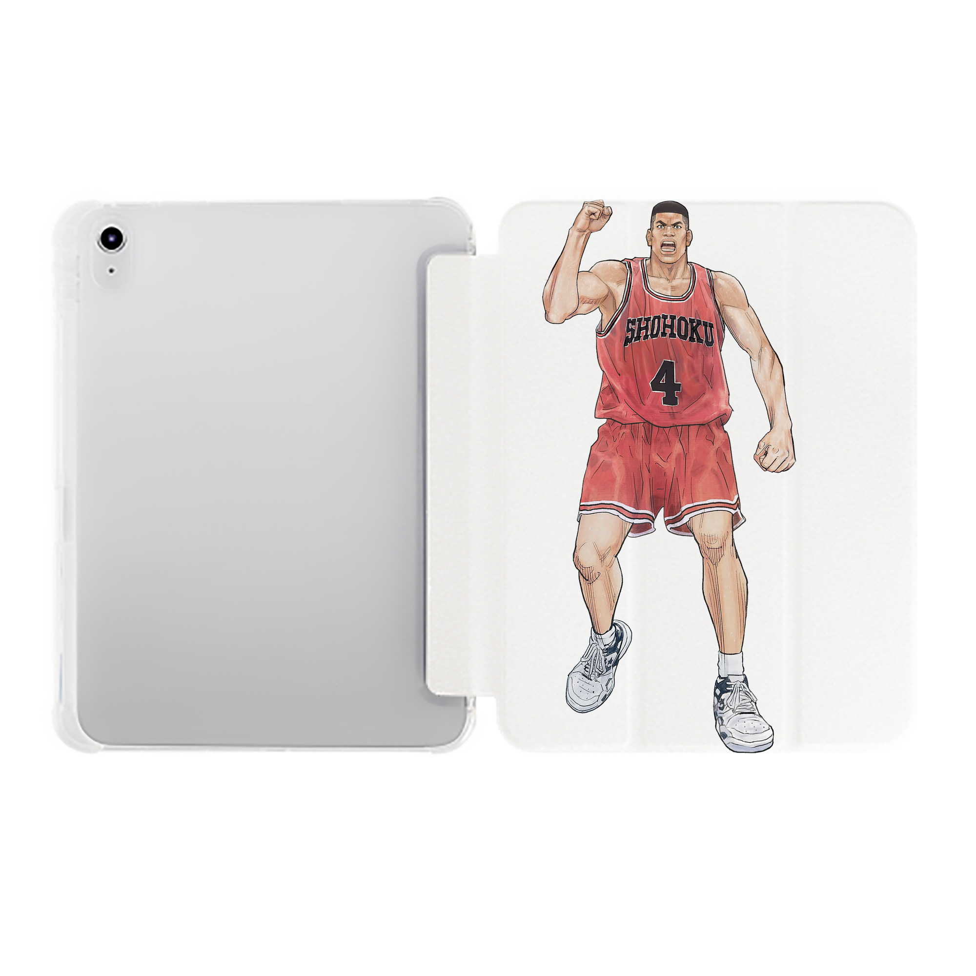（画像用） SLAM DUNK／スラムダンク IPad ケース ペン収納付き 三つ折りスタンド PUレザー×シリコン 対応機種9.5/10.5/10.9インチ